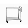 Daphnes Dinnette NUC1824 2 Tier Aluminum Utility Carts, 36 x 18 x 24 in. DA2638088